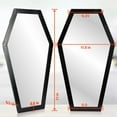 thumbnail image 5 of Gothic Curiosities Large Coffin Mirror - 21 Inch Gothic Decor for Bedroom Or Bathroom - Hooks and Hardware Included, Ready to Hang - Pair with Spooky Goth Coffin, Moon Shelf, 5 of 5