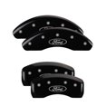 thumbnail image 2 of MGP 4 Caliper Covers Engraved Front Mustang Engraved Rear SN95/GT Black finish silver ch Fits select: 1998 FORD MUSTANG, 1997 FORD MUSTANG GT, 2 of 6