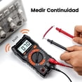 thumbnail image 2 of Multímetro Digital,Polimetro para Medir Continuidad, Tensión, 2 of 5