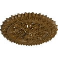 thumbnail image 3 of Ekena Millwork 24 3/4"OD 1 3/8"ID x 3 1/4"P Lariah Ceiling Medallion (Fits Canopies up to 1 3/8"), Hand-Painted Smokey Topaz Crackle, 3 of 6