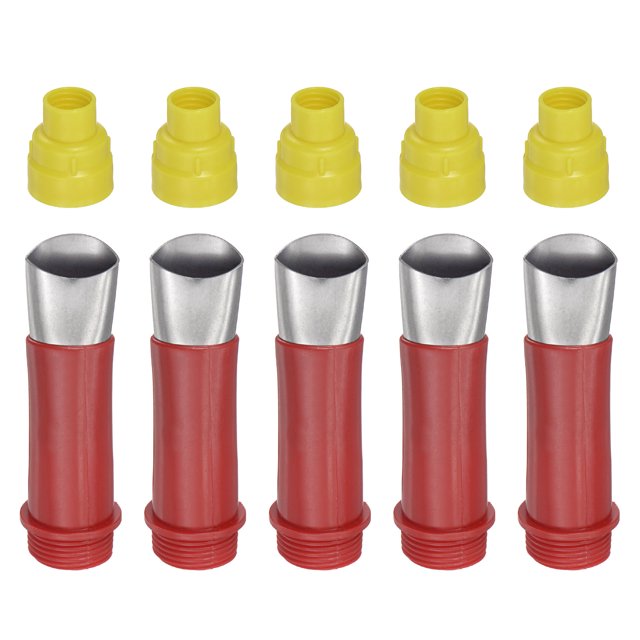 Unique Bargains 5 Pack 23mm Largeur Embout en Acier Inoxydable 13.6mm Filet Applicateur de Connexion
