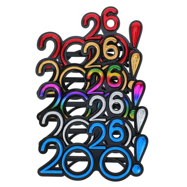 5 gafas de plástico para graduación de 2026: accesorios para fiesta de Nochevieja, regalos de graduación, accesorios fotográficos, etc.
