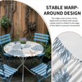 thumbnail image 4 of Light Blue Coral Coastal Round Fitted Tablecloth with Elastic Edge, Waterproof Table Cloth Table Cover for 45"-54" Tables, Summer Beach Starfish Shell Tablecloths for Dining Picnic Indoor Outdoor, 4 of 9