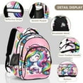 thumbnail image 4 of ALAZA Cute Cartoon Rainbow Unicorn School Backpack Elementary Bag Bookbag Travel Rucksack, 4 of 6