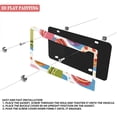 thumbnail image 3 of 2Packs License Plate Frames with Colorful Macarons Pattern Includes Screws & Caps Full Accessories Included Size 6.3x12.2inch(16x31cm), 3 of 8