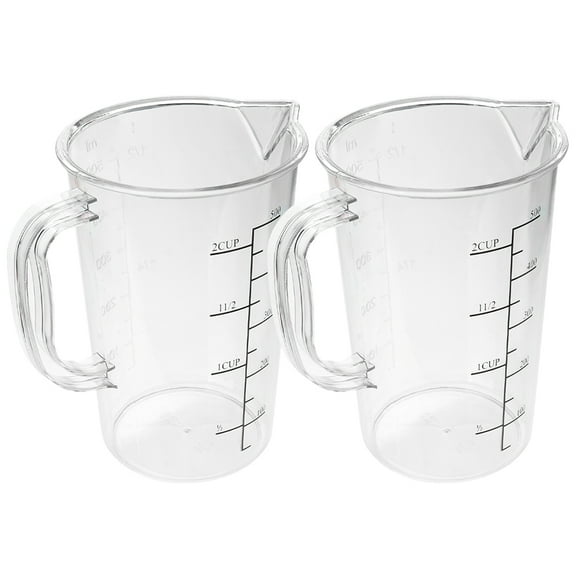 NUOLUX 2Pcs Multi-function Measuring Cup Large Capacity Liquid Measuring Cup Baking Accessory