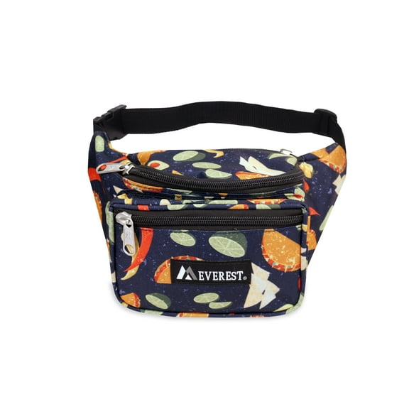 Everest 11.5" Signature Pattern Waist Pack, Tacos All Ages, Unisex P044KD-TACOS, Crossbody Fanny Pack Belt Bag
