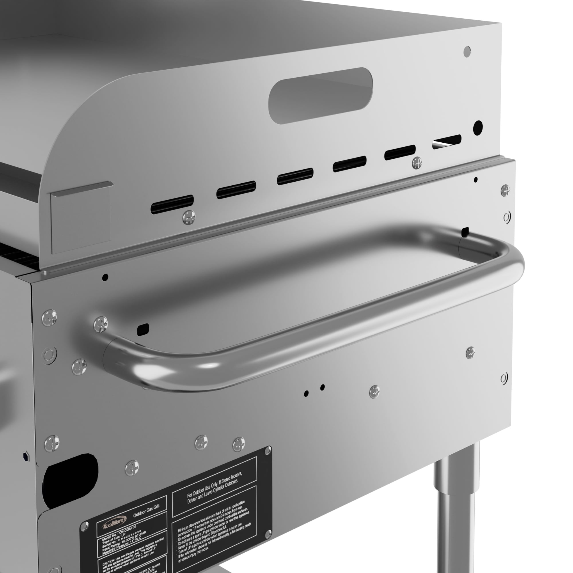 72 in. 10-Burner Commercial Outdoor Propane Gas Grill with Two 36 in. Griddles in Stainless-Steel, ETL Listed (CGKIT7-G36G36)