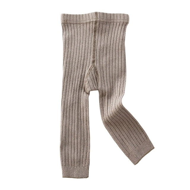 Landzoo One Kids Tights Vertical Strip Pants Spring And Autumn Double Needle Baby Tights Breathable Cozy Baby Socks
