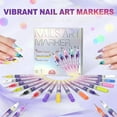 thumbnail image 5 of 12 Colors Nail Art Pens Set,2026 New Nail Art Markers for Gel Nails,Nail Art Markers Polish Pen for 3D Nail Art,Nail Art Nail DIY Decoration for Kids (A-1 Set), 5 of 11