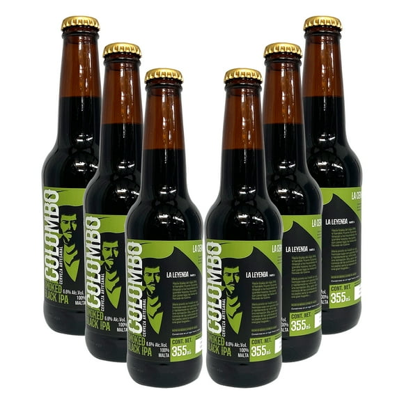 Cerveza Artesanal Colombo Smoked Black IPA 355 ml