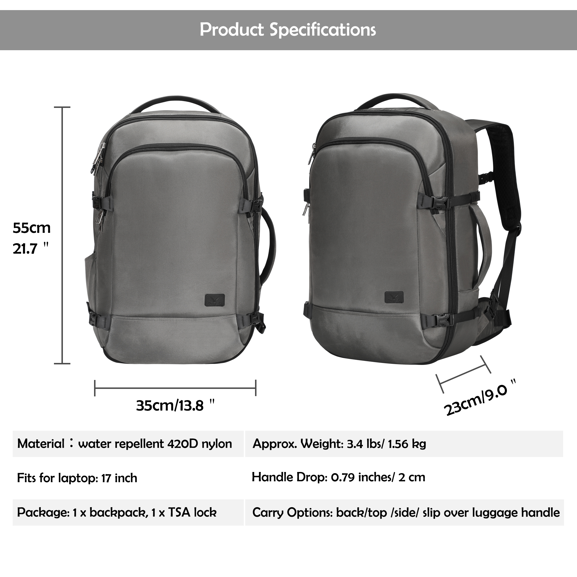 hand carry bag for flight