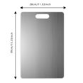 thumbnail image 2 of REK Stainless Steel Cutting Board 201 Grade Non P Orus Double Si Ded Chopping Board For Kitchen Commercial Home (5 Styles Size), 2 of 3