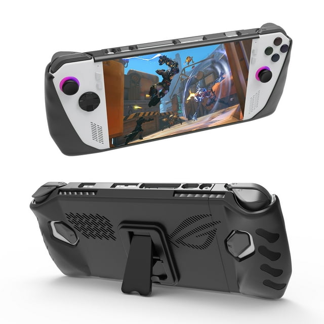 Funda protectora de TPU para consola de juegos ROG Ally con soporte trasero y cubierta protectora antideslizante