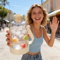 thumbnail image 2 of Multifunctional Transparent Water Bottle Ice Maker With Ice Tray 2 In 1 Iced Bottle With Handle Portable Iced Coffee Cup For Travel Gym Home, 2 of 9