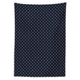thumbnail image 3 of Ambesonne Anchor Tablecloth Rectangular Table Cover, Small White Anchors, 60"x84", Black White Red, 3 of 4