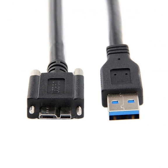 Xiwai USB 3.0 A type Cable Male to Micro USB 3.0 B Male with Mount Panel Screws for Hard Disk Mobile Phone