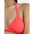 thumbnail image 2 of No Boundaries Women's Crinkle Triangle Bikini Top, Sizes XXS-XXL, 2 of 5