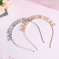 thumbnail image 4 of 2PCS Delicate Letter Rhinestone Headbands Decorative HAPPY NEW YEAR Hair Hoops, 4 of 9