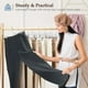 thumbnail image 2 of Perchas para pantalones y faldas House Day, plástico transparente, paquete de 10, 2 of 9