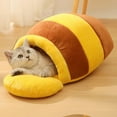 thumbnail image 2 of Billuyoard Cama para gatos Honey Pot, Otoño Invierno, forma de tarro transpirable, nido, bonita tienda de campaña para mascotas, alfombrilla Perchas para gatos, 2 of 6