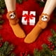 thumbnail image 1 of Calcetines de punto de punto hechos a mano | Mezcla cálida de poliéster de invierno con licra | Tobilleras térmicas elásticas para mujer | Varios estilos | 1 par | Idea de regalo de Navidad, 1 of 6