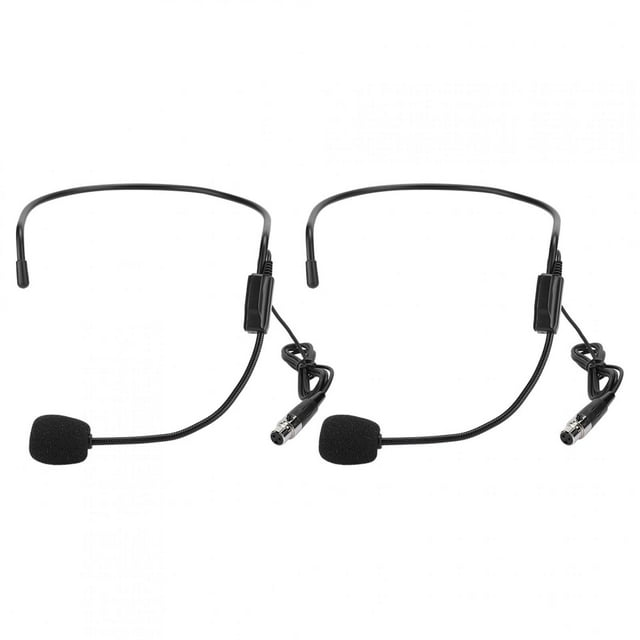 Head Microphone,2PCS Mini XLR 3pin Microphone XLR Microphone Smart Functionality