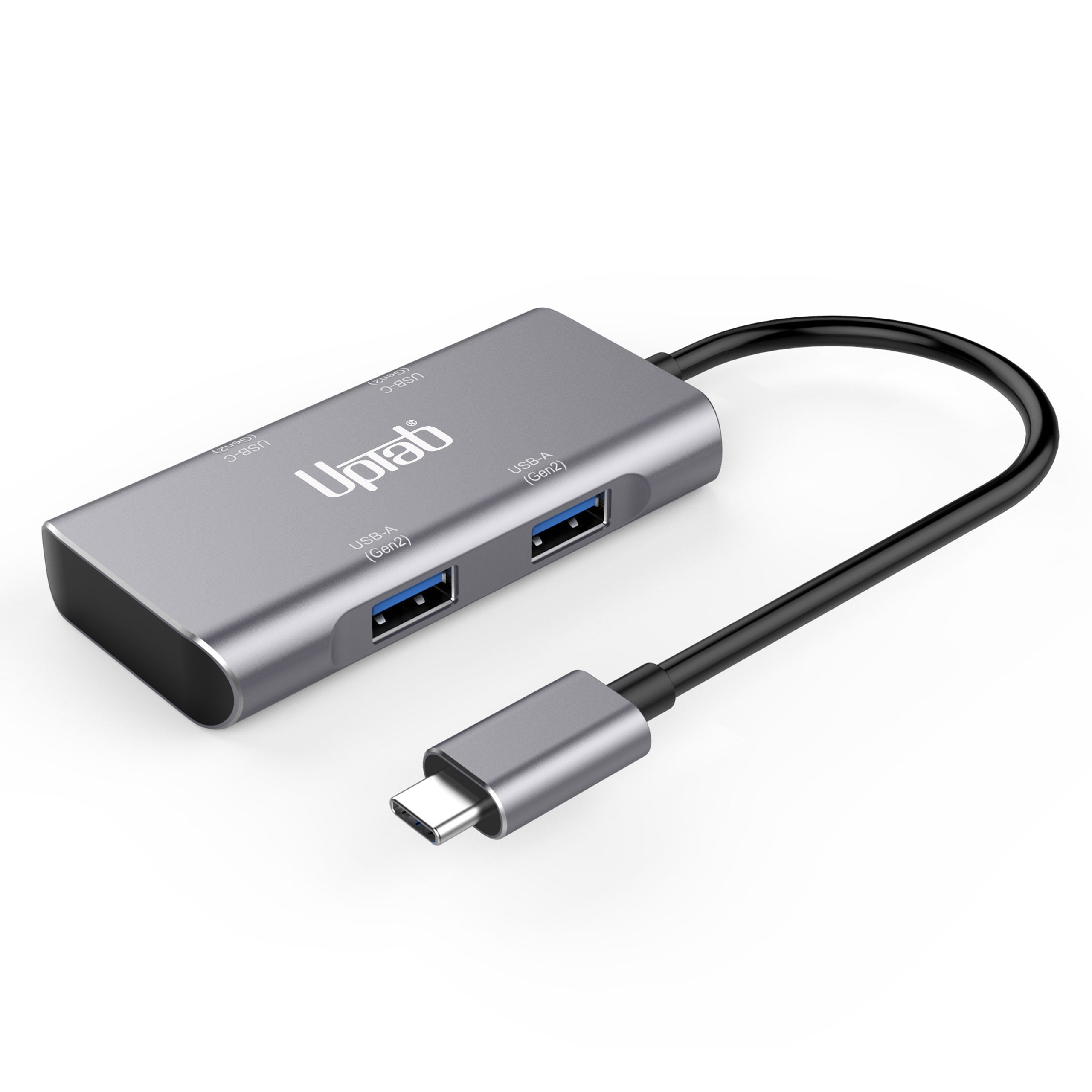 UPTab 4-Port USB-C Hub (10Gbps) with Dual USB-C and Dual USB-A Ports