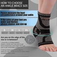 thumbnail image 3 of Copper Infused Ankle Compression Sleeves for Pain Relief and Support, 3 of 5
