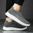 thumbnail image 4 of LASUDRAA Mens Walking Shoes Slip on Sneakers Running Tennis Lightweight Breathable Fit Socks Shoes, 4 of 5