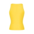 thumbnail image 5 of Dvprdro Womens Soft Stretchy Ruched Tank Tops Crewneck Sleeveless Pull On Solid Casual Summer T Shirts, 5 of 8