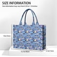 thumbnail image 3 of Large Capacity Tote Bag,Blue Soccer Themed Pattern Handbag Fashion Luxury Tote Bag,15.7"x13"x 5.1" Inches,Laptop Compatible, 3 of 6