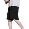 thumbnail image 2 of Bermudas De Seda De Hielo Y Bermudas Para Hombre Moda Casual, 2 of 7