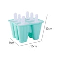 thumbnail image 2 of Moldes para paletas de silicona de 6 rejillas para hacer helados, moldes para cubitos de hielo, fácil liberación, máquina para hacer helados, 2 of 4