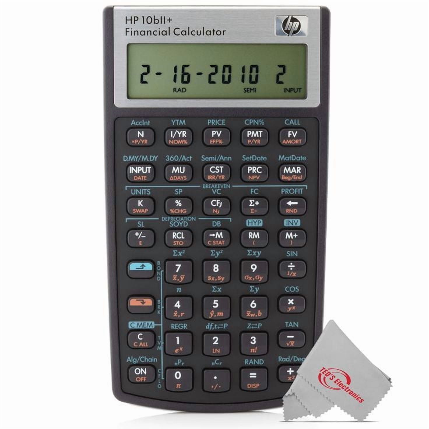 HP 10bII+ Financial Calculator (NW239AA) Pack of 2