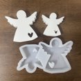 thumbnail image 4 of Moldes de yeso para portavelas con forma de ángel de corazón, moldes artesanales para hacer jabón, chocolate y cera de resina, moldes de silicona flexibles para manualidades de Pascua y decoración de, 4 of 8