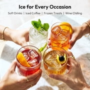 EUHOMY Countertop Ice Maker 26 lbs/Day Portable Self-Cleaning, 9 Bullet Ice in 6 Min, Silver