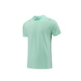thumbnail image 2 of Lovzfmll Men's Sweat-Wicking Crew Neck Short Sleeve Running Fitness T-Shirt with Reflective Details, Soft and Breathable for Outdoor Sports Mint Green, L, 2 of 8