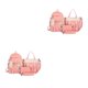 thumbnail image 2 of Qarigey escolar para niños antirrobo de tela Mochilas escolares antisísmicas resistentes al desgaste transpirables rosa rosa 2Conjunto, 2 of 6
