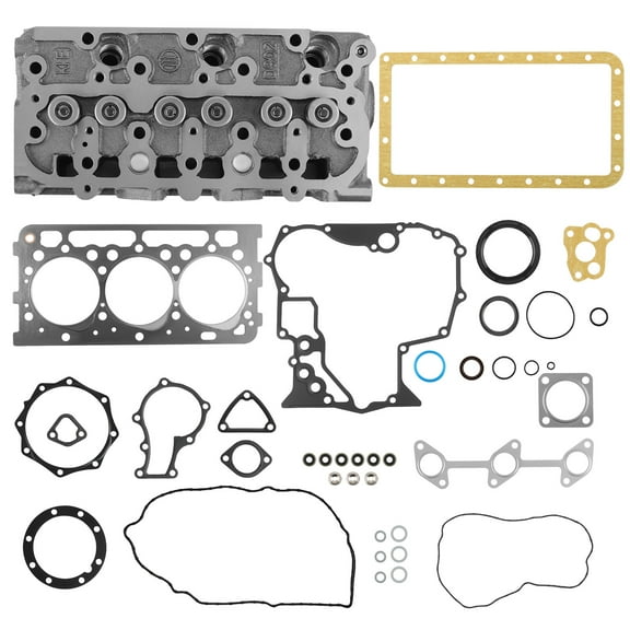 Maxpeedingrods Complete Cylinder Head Assembly w/ Gasket Set for Kubota D902 Engine D902-EF01
