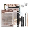 thumbnail image 1 of Kit de extensión de pestañas JMS&JMS Lash Clusters, 120 unidades, para principiantes, 1 of 7