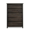thumbnail image 4 of Grain Wood Furniture Shaker 5-Drawer Solid Wood Chest with an Expresso Finish, 4 of 8