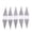 Grey-10Pcs, variant on Christmas Santa Hats Silverware Holders 10 Pcs Cutlery Rack, Festive Xmas Napkin Utensil Organizers for Holiday Party Dinner Table Decor, Flatware Caddy Lollipop Packaging & Wedding Hat, Red