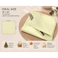 thumbnail image 6 of Ruvanti Cloth Napkins Set of 12, 18x18 Reusable Napkins Cloth Washable, Soft & Durable Table Napkins, Polycotton Chambray Dinner Napkins for Parties, Christmas, Thanksgiving, Weddings - Cream, 6 of 8