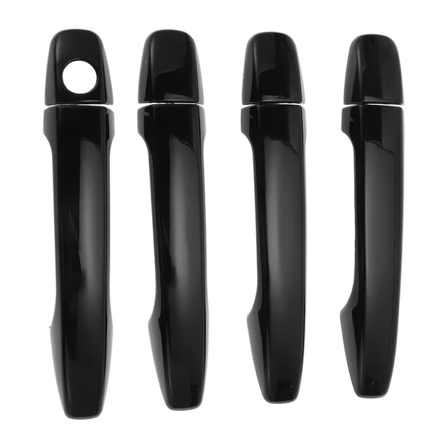 Cubierta de manija de puerta de automóvil Unique Bargains, cubierta de manija de puerta lateral, para Toyota Prius 2010-2015, ABS negro, 1 juego