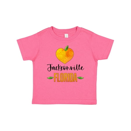 

Inktastic Jacksonville Florida Orange in Heart Gift Baby Boy or Baby Girl T-Shirt