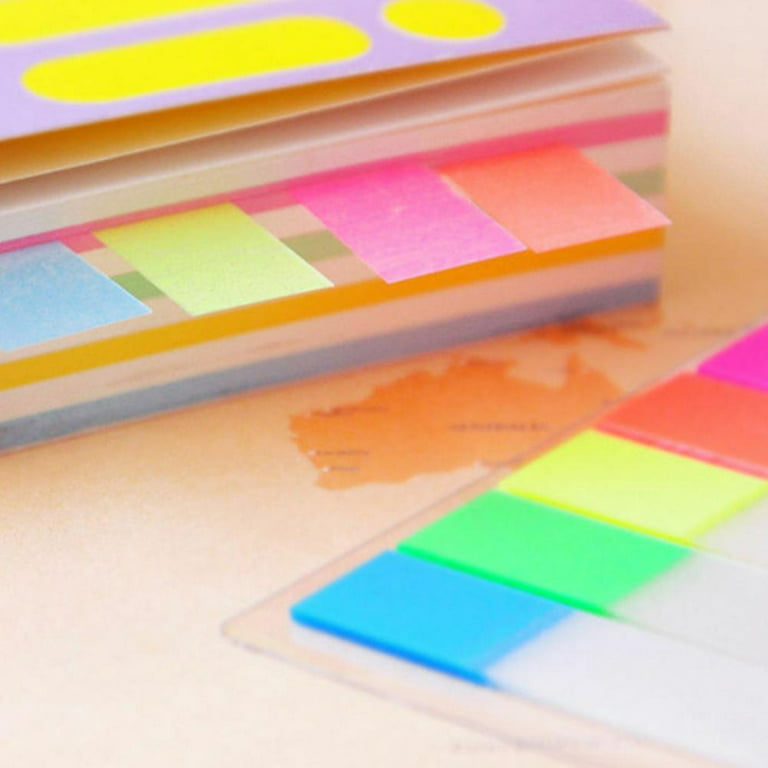100 sheets 5 Fluorescence colors Self Adhesive Memo Pad paper Sticky Notes  Bookmark Marker Sticker Paper Office Supplies School