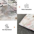 thumbnail image 3 of Happy Thanksgiving Day Washable Area Rug 3 x 5 ft Rustic Minimalist Pink Green Pumpkin Leaf Soft Non‑Slip Rugs Stain Repellent Indoor Mats for Entry Foyer, Apartment Living Corner Dining Nook, 3 of 9