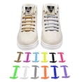 thumbnail image 2 of 16 unids/set cordones elásticos de silicona para zapatos cordones especiales sin cordones cordones para mujeres hombres cordones zapatos cordones de goma L5Estados Unidos Gao Jinjia LED, 2 of 2