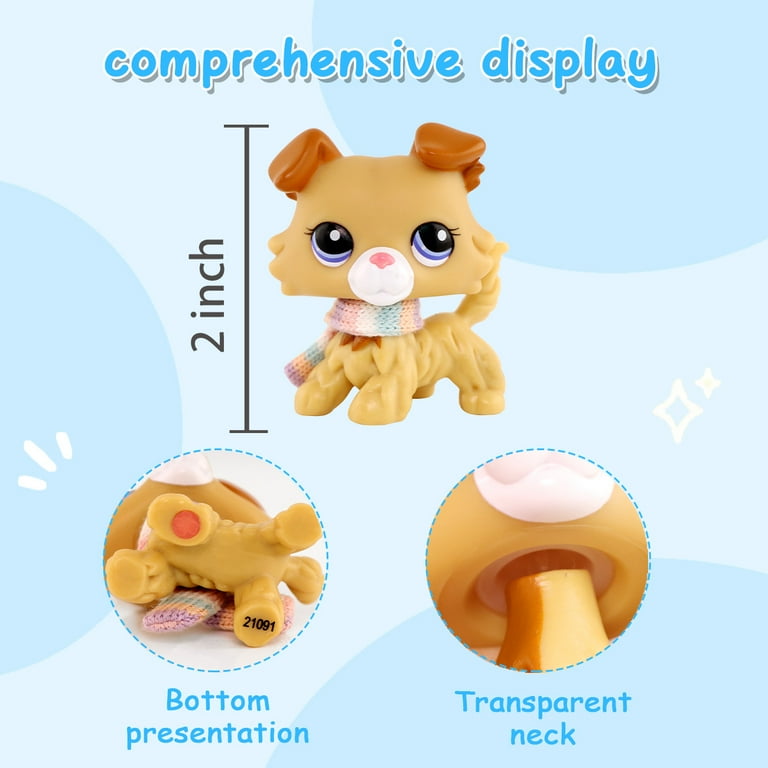 5pcs Mini lps Collie Set Little Pets Toys #363 #893 #1262 #2210 - Main Image